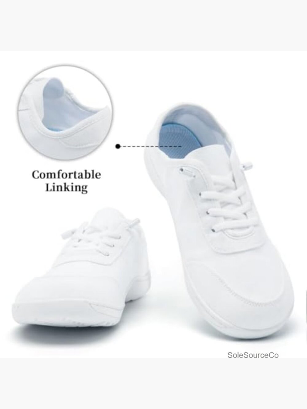 Women's Slip On Running Sneakers Mesh Breathable Lightweight Non Slip - Picture 6 of 6